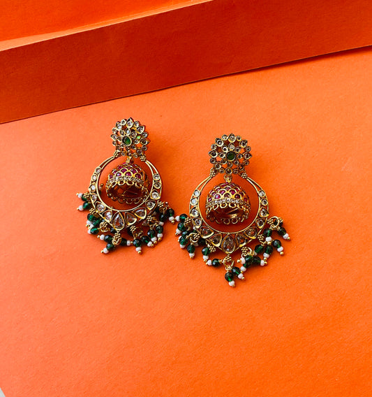 Chandbali Butta Earrings