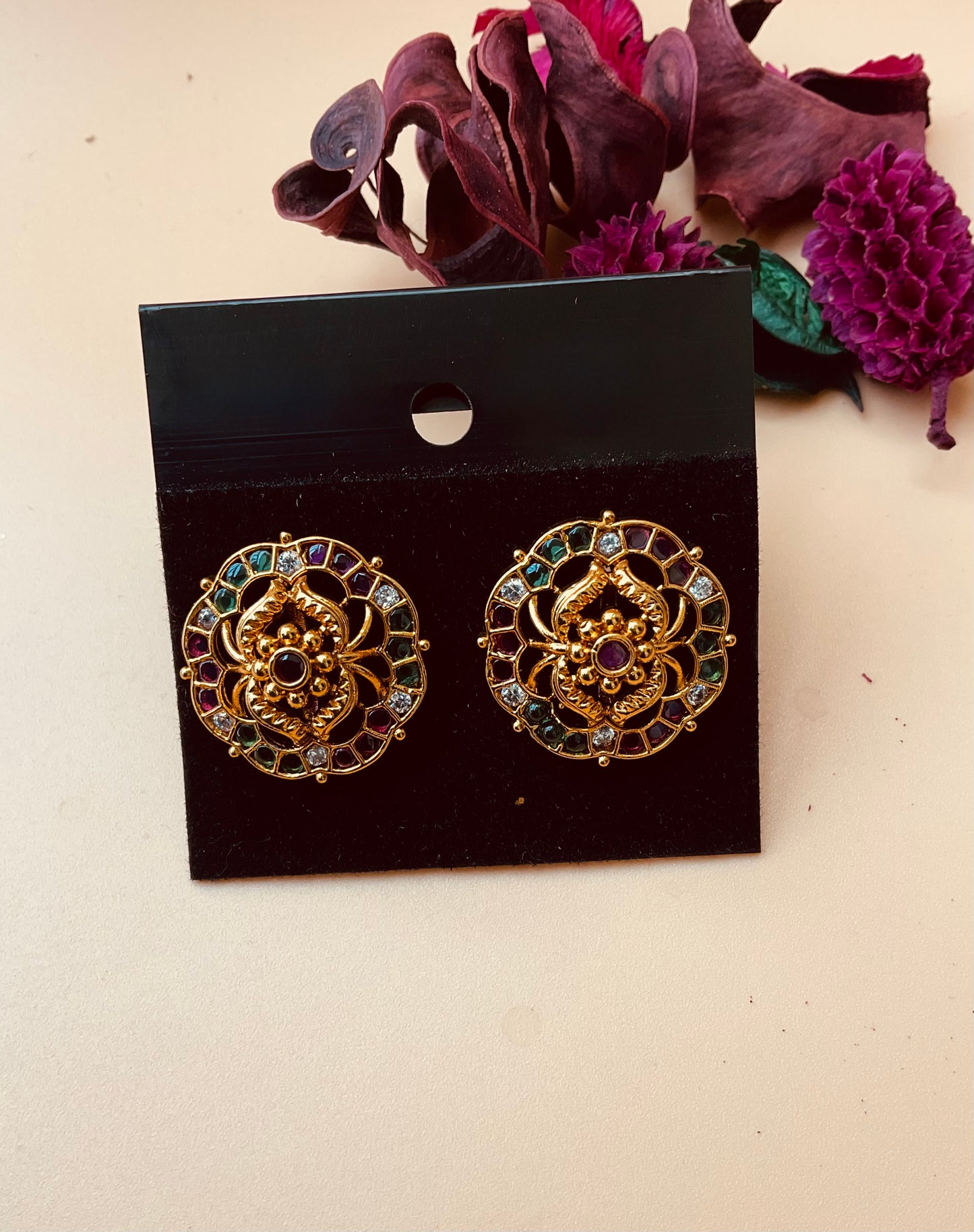 Floral Oversized Studs