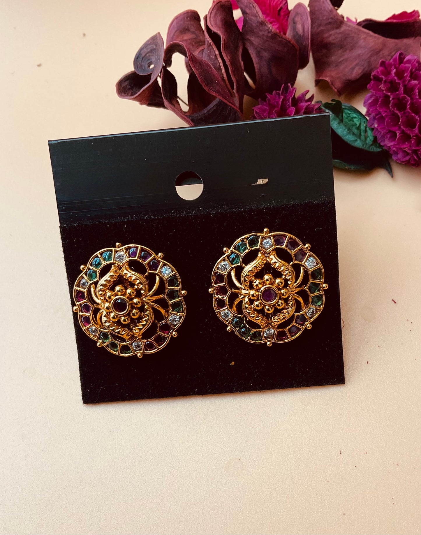 Floral Oversized Studs