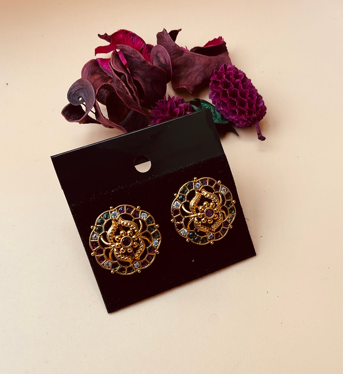 Floral Oversized Studs