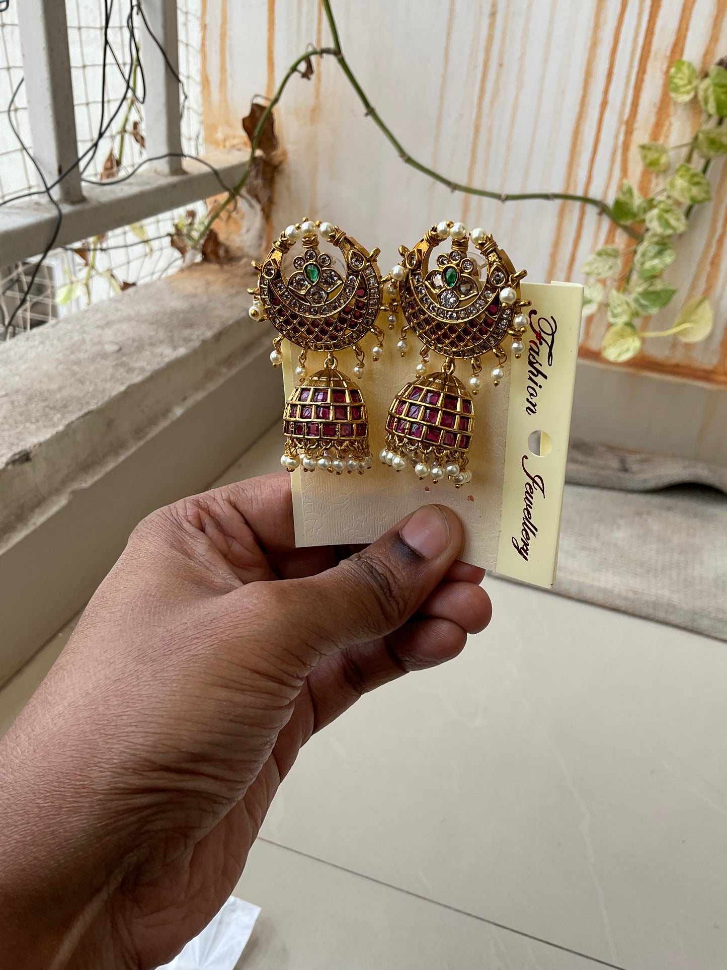 Chandbali earrings
