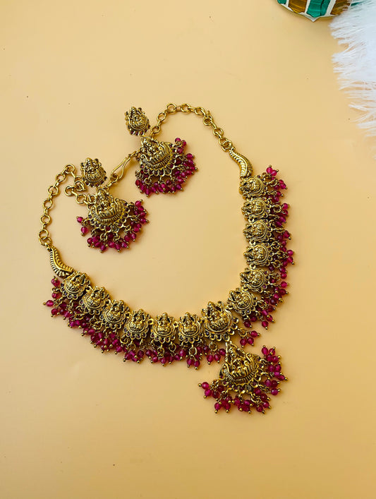 Lakshmi Devi beats necklace