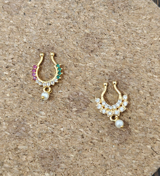 Septum nose ring- ( pack of 2)